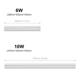 T5 T8 Fluorescent Lamp LED Lamp 30cm 60cm 6W 10W Cold White Light 110V 220V LED Lamp Integration, Kitchen Lighting