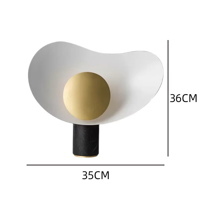 Postmodern Nordic Creative Marble Table Lamp Designer Showroom Living Room Bedroom Study American Decorative Table Lamp