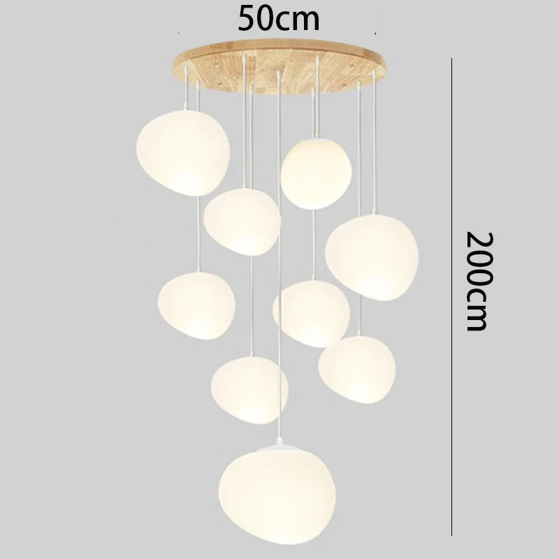 Nordic home decoration, stair chandelier, living room and dining room Pendant lights, ceiling light, indoor lighting