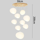 Nordic home decoration, stair chandelier, living room and dining room Pendant lights, ceiling light, indoor lighting