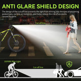 BS01 2000 Lumens Bike Light (5000mAh Power Bank) - USB Rechargeable Ultra-Bright LED Mountain Bicycle Headlight & Front Handlebar Lamp