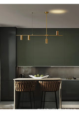 Aisilan led chandelier modern all copper dining room light luxury bar Nordic home  spot pendant lamp
