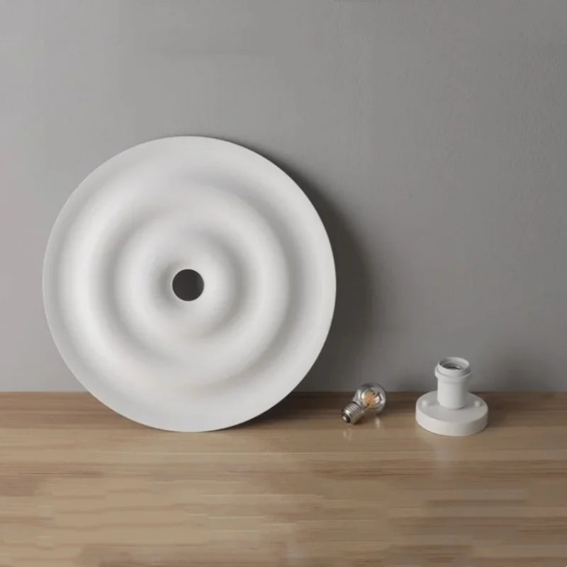 Nordic Modern Circular Wall Lamp Background Wall Staircase Corridor Entrance Creative Deco Water Ripple Decorative Ceiling Light