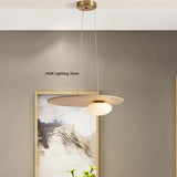 Wabi-sabi Style Wooden Chandelier for Living Room Kitchen Table Decoration Dining Office Japanese Light Including Light Bulbs