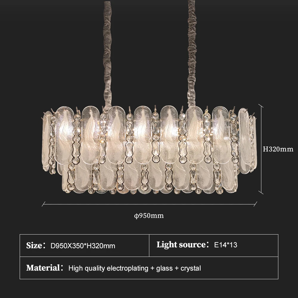 Luxury Large Crystal Chandelier High Ceiling Vila Living Room Rose Gold Crystal Pendant Lights Chandeliers Vintage Lighting Lamp
