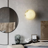 Modern Natural Marble LED Wall Lamp Copper Wall Sconce Living Room Bedroom Aisle Corridor Foyer Hotel Indoor Lighting Home Decor