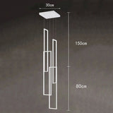 Modern ring stairs led lights pendant light lamps for living room led Chandeliers for dining room hanging light indoor lighting