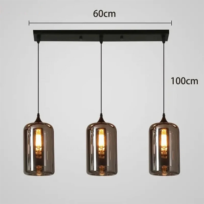Modern Glass Led Lights Pendant Lamps for Living Room Chandeliers for Dining Room Hanging Light Indoor Lighting Suspension