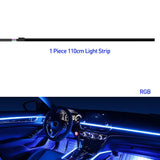 4404773722547318 in 1 Car Ambient Light 64 Color Acrylic Strips 110cm 90cm 75cm 35cm 20cm Full Colors RGB Car Interior Bluetooth App Control