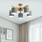 Nordic hotel solid wood E27 ceiling chandelier modern chandelier restaurant bedroom lamp living room lighting lamps wholesale