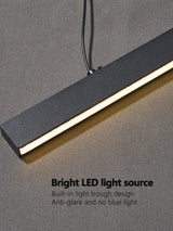 Modern LED Strip Pendant Light - Designer Hanging Lamp with Memory Function