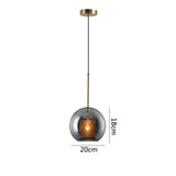 Glass Hanging Lamp Nordic Pendant Lights Dining Kitchen Lighting Fixtures  Bedroom Bedside Pendant Lamp Luminaire