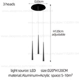 Modern Long Stairs Chandelier Living Room Attic Ceiling Light Home Decoration Pendent Lamp Dining Room Decoration Pendant Light