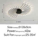 Modern Rotating Pen Tip LED Ceiling Light - Creative Sculptural Art Chandelier
