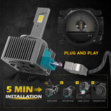 D-Series LED Headlight Conversion Kit - D1S D2S D3S D4S D5S D8S (70W 6000K)