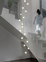 Modern Duplex Staircase LED Pendant Light - Living Room Long Hanging Lamp