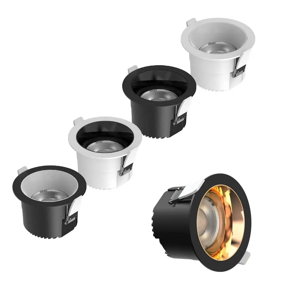 IP68 Waterproof LED Recessed Downlight - 7W/12W Shower & Bathroom Spotlight