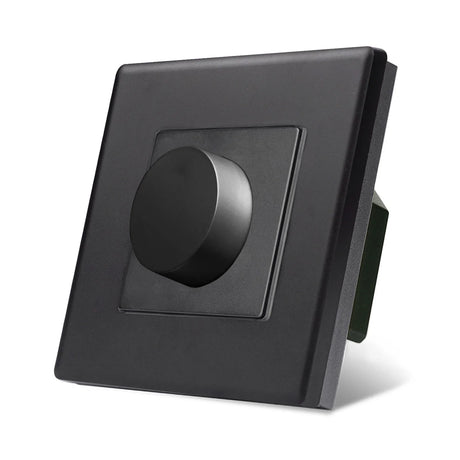 Dimmer Light Switch Rotary Knob Glass Frame Panel Mechanical LED Dimmable Switch Wall Mounted Switches EU Russia Switches