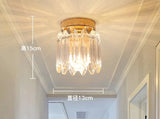 Aisle Light Corridor Entrance Light Led Balcony Home Light Luxury Crystal Ceiling Luminaire Surface Mounted Luminaire