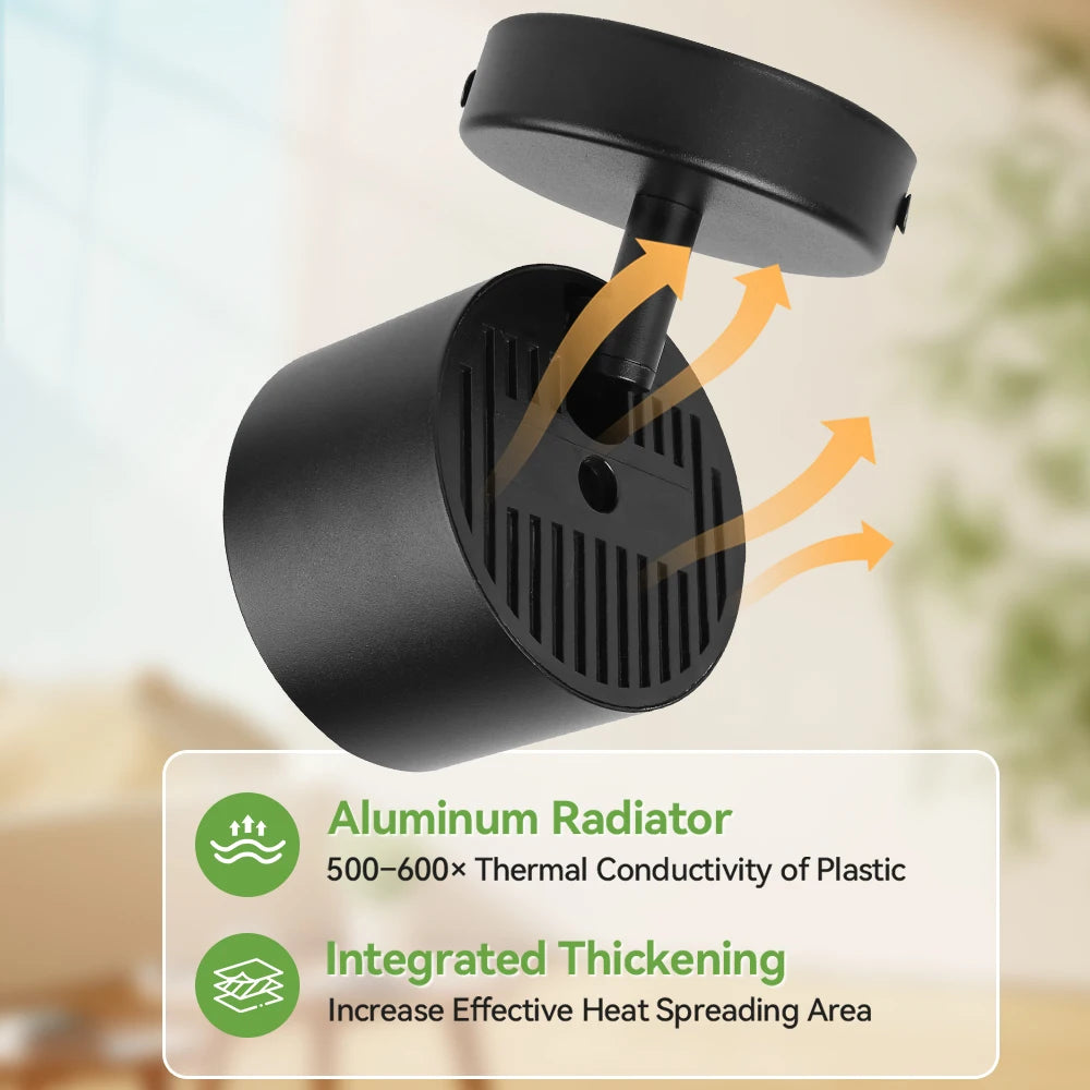 Rotatable GX53 LED Ceiling Spotlight - 350° Swivel Surface Mount Light