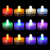 Waterproof LED Flameless Tealight Candles - Submersible Underwater Pool & Party Lights