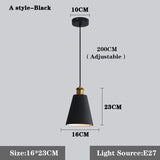 Modern Vintage Macaron Pendant Light Kit (3-Light Cluster) - Creative Iron Hanging Lamp for Bar, Dining & Kitchen