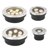 Ultra-Thin IP67 Waterproof LED Buried Light - 3W 5W 9W Outdoor Garden Path Spotlight