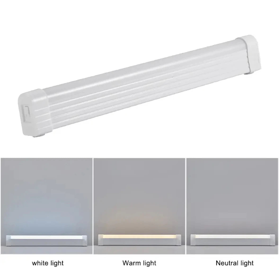 Portable Super Bright LED Tube USB Rechargeable Outdoor Camping Night Light Photography Fill Light with 3 Color Adjustable