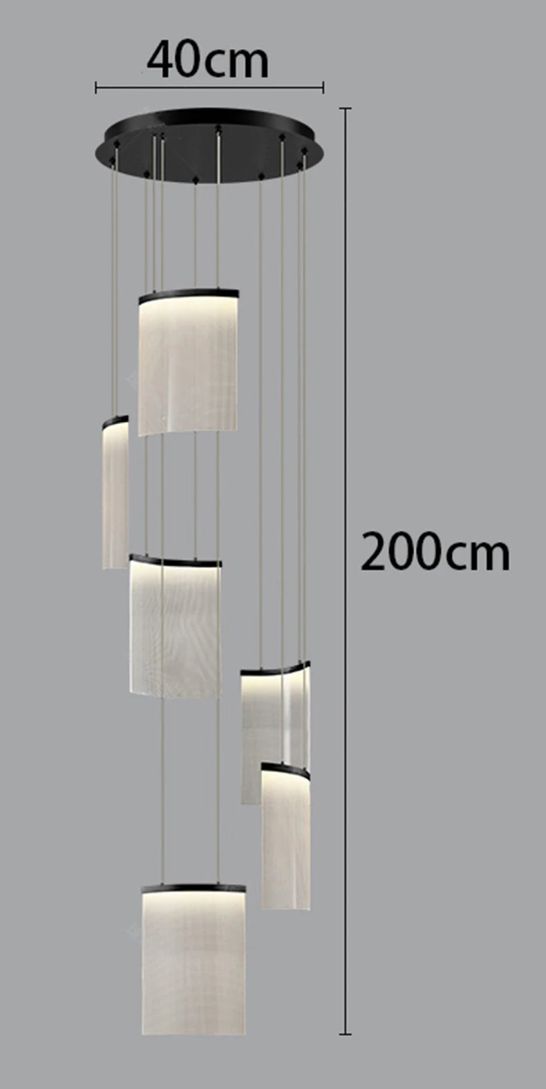 Modern Home Decor Led Chandeliers Pendant Lights Ceiling Lamps For Staircase for Living Room Loft Hanging Light Indoor Lighting