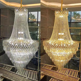 Nordic Modern Crystal Chandelier Wedding Hall Villa Hotel Hall Living Room Home Decoration Ceiling Light Luxurious Pendent Lamp
