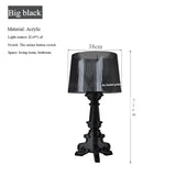 Nordic Designer Transparent White Baroque Ghost Table Lamp Bedside Sofa Lighting Decoration LED Ambient Light