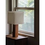 Solid Wood Decorative Table Lamp Nordic Retro Wabi-sabi Desk Lamp for Living Room, Bedroom, or Bedside
