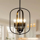 Black and Gold Chandelier for Dining Room Light Fixture Chandelier for Entryway Light Fixture Foyer Lighting Fixtures Adjustabl