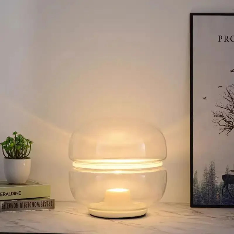 Nordic Lamps and Bedroom Home Decor Desk Lamps Minimalist Glass Light Luxury Designer Cloudstone Bedside Reading Lamp LED