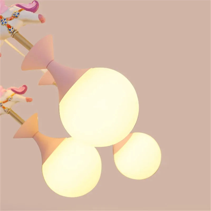 Cute ceiling light Fantasy Children&#39;s Bedroom Chandeliers Modern Creative LED lamp with animal Living Room girls bed room light