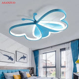 Butterfly Ceiling lights Modern Living Room Girls Bedroom Light Fixture Study Nursery Children's Room LED Ceiling Lamp
