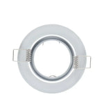 Round Adjustable LED Recessed Frame - Metal Spotlight Fitting for GU10 & MR16