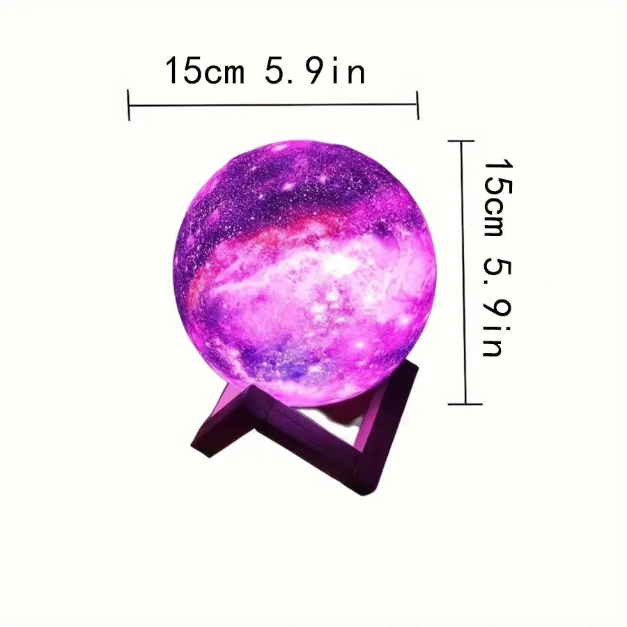 Moon, Galaxy, and Moonlight Lamps — Supports Remote and Touch Control — Moon Night Light