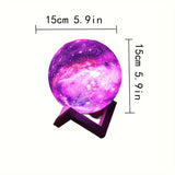 Moon, Galaxy, and Moonlight Lamps — Supports Remote and Touch Control — Moon Night Light