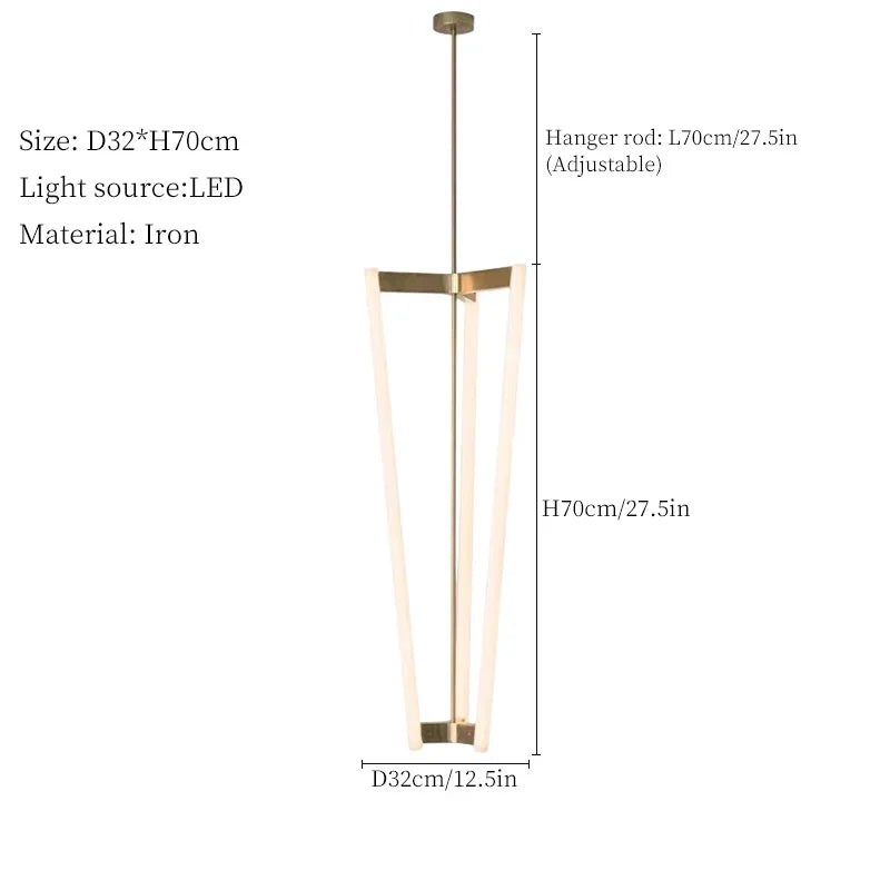 2026 Modern Minimalist LED Pendant Light - Long Dining Room Chandelier