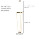 2026 Modern Minimalist LED Pendant Light - Long Dining Room Chandelier