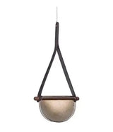 Nordic Leather Handmade Glass LED Lights Creative Belt Design Pendant Lamp for Bedroom Restaurant  Designer Model Room Decor