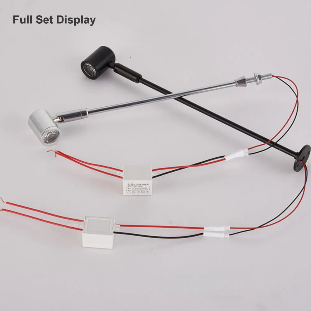 Straight Pole Mini Desk Lamp Showcase Spotlight Led Display Light Bar Switch Light Spot Mounted Counter Spotlight Counter