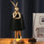 Nordic LED rabbit table lamp Designer resin rabbit desk lamp for study bedroom children's room reading led light bedside lamp