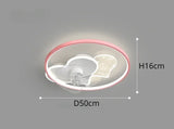 Nordic Ceiling Fan Lamp for Bedroom Kids Room Stylish Decor with Tiny LED Spotlights Ideal for Nursery and Children's