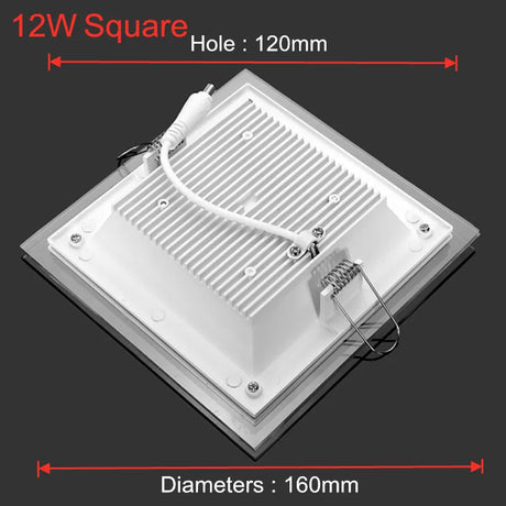 LED Downlight Ceiling 6W 9W 12W 18W Recessed led Ceiling lamp Glass Body AC 85-265V led light + LED Driver