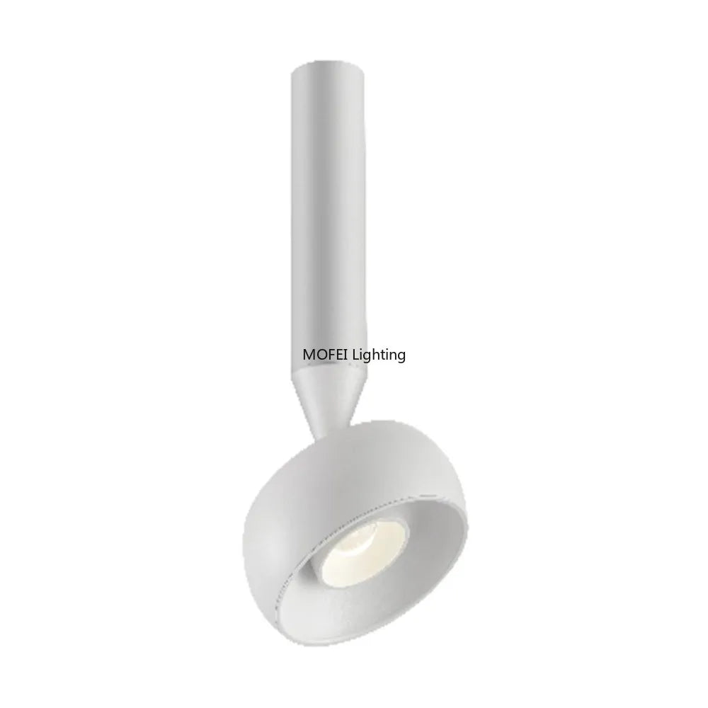 Surface Mounted Spotlight Circular Wall Washer Living Room Painting Light Foyer Aisle Lamp AC 220V 240V Track Lighting Fixture