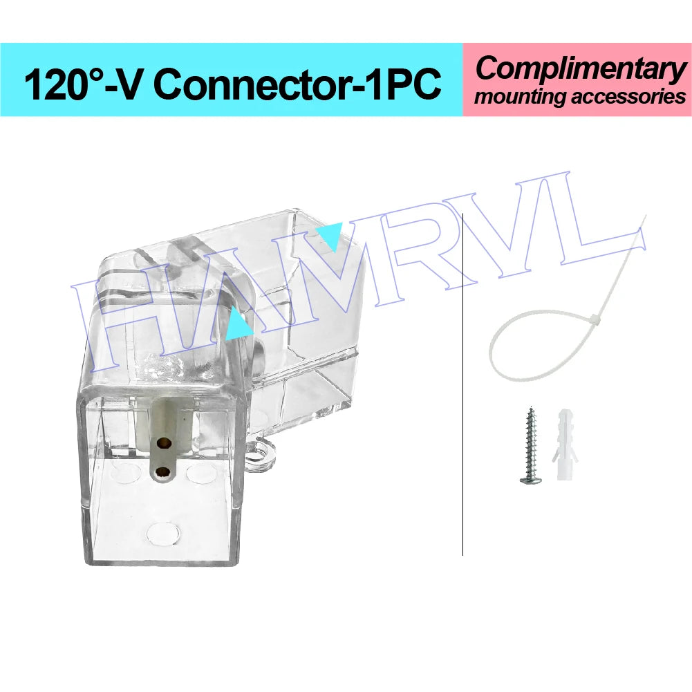 DIY Hexagon Garage LED Tube Accessories & Connector Set (110-240V) - Suspension Wire Cable Kit for Honeycomb Workshop & Barber Shop Lighting