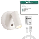 4-Pack Magnetic LED Wall & Table Lamp - Touch Dimmable 3-Color 350° Rotatable Night Light