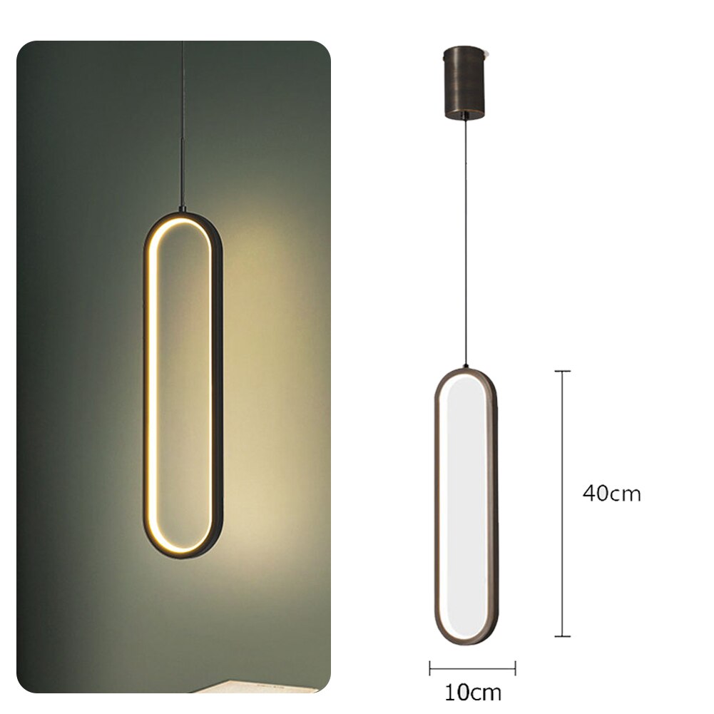 Modern Ceiling Lights Long Strip Chandeliers For Living Room Bedroom Bedside LED Indoor Hanging Lamp Home Lighting Ceiling Lamp